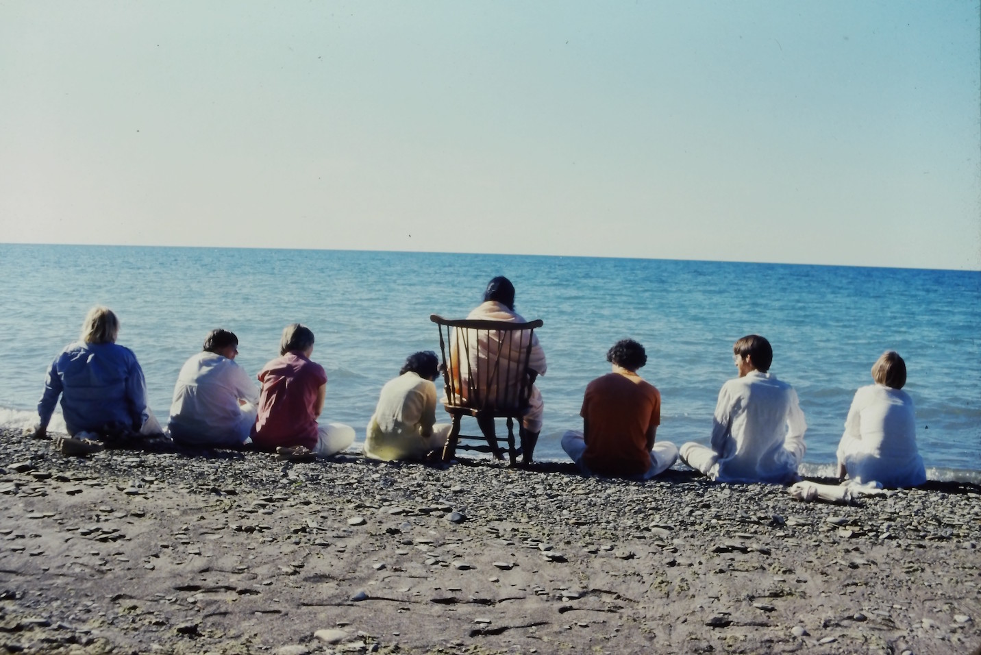 Swamiji 1985 Kriya Yoga Lake Erie beach